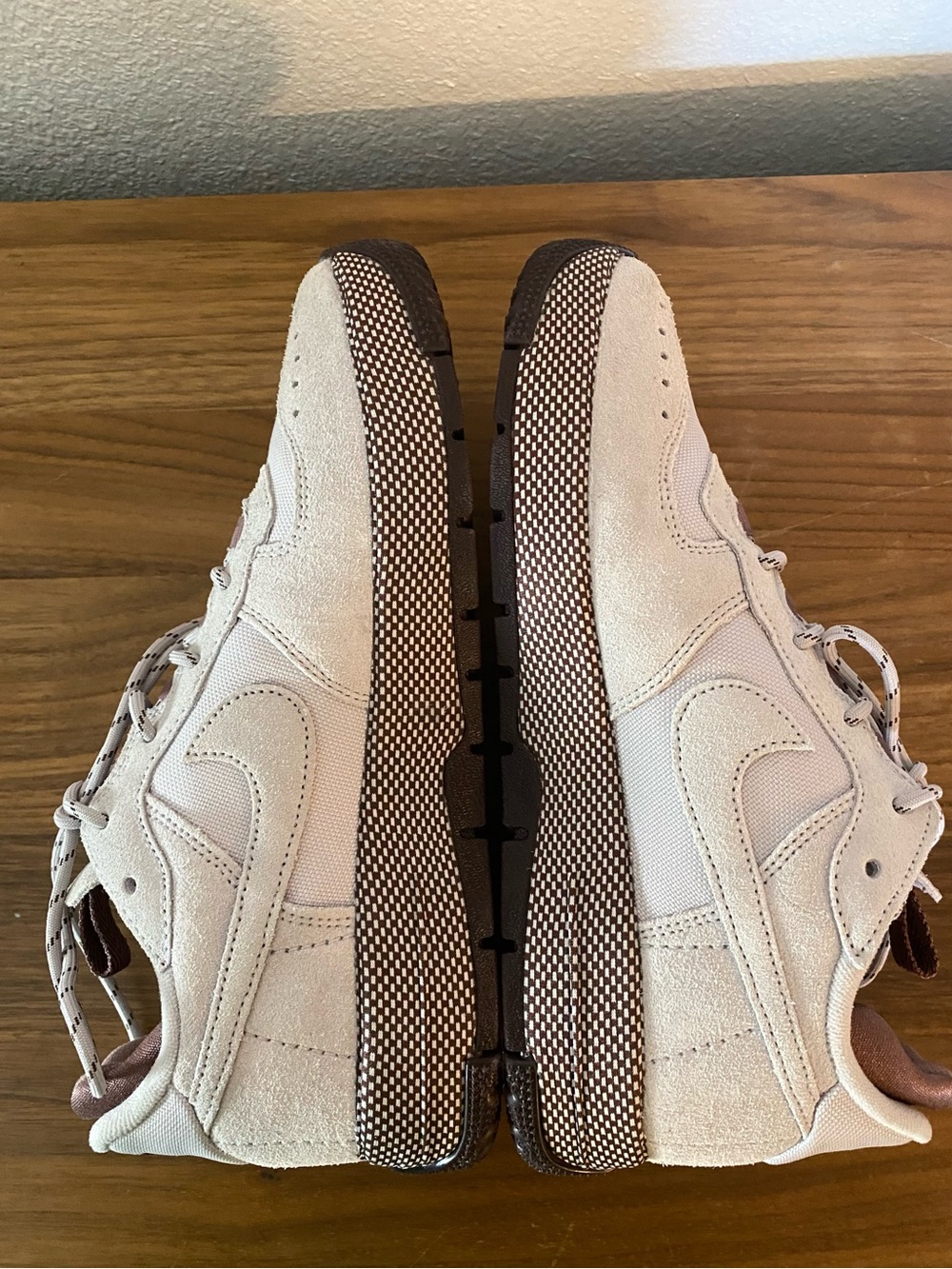 New Nike Air Force 1 Wild Sneakers Women’s 9 Platinum Violet Mauve Leather Suede - Picture 10 of 15